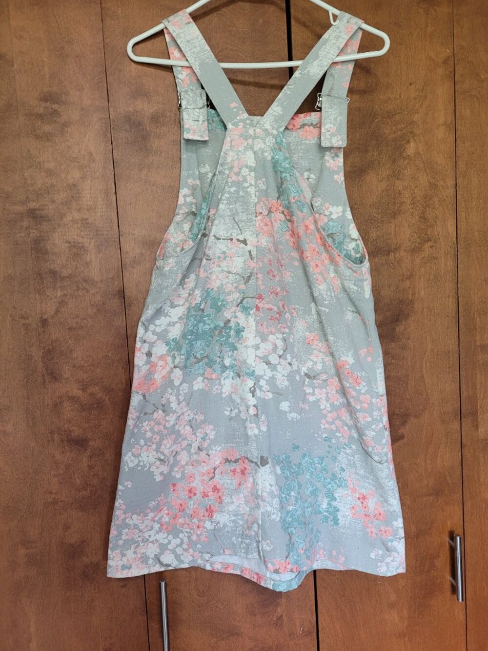 Handmade floral romper, size 6 - Picture 2 of 4